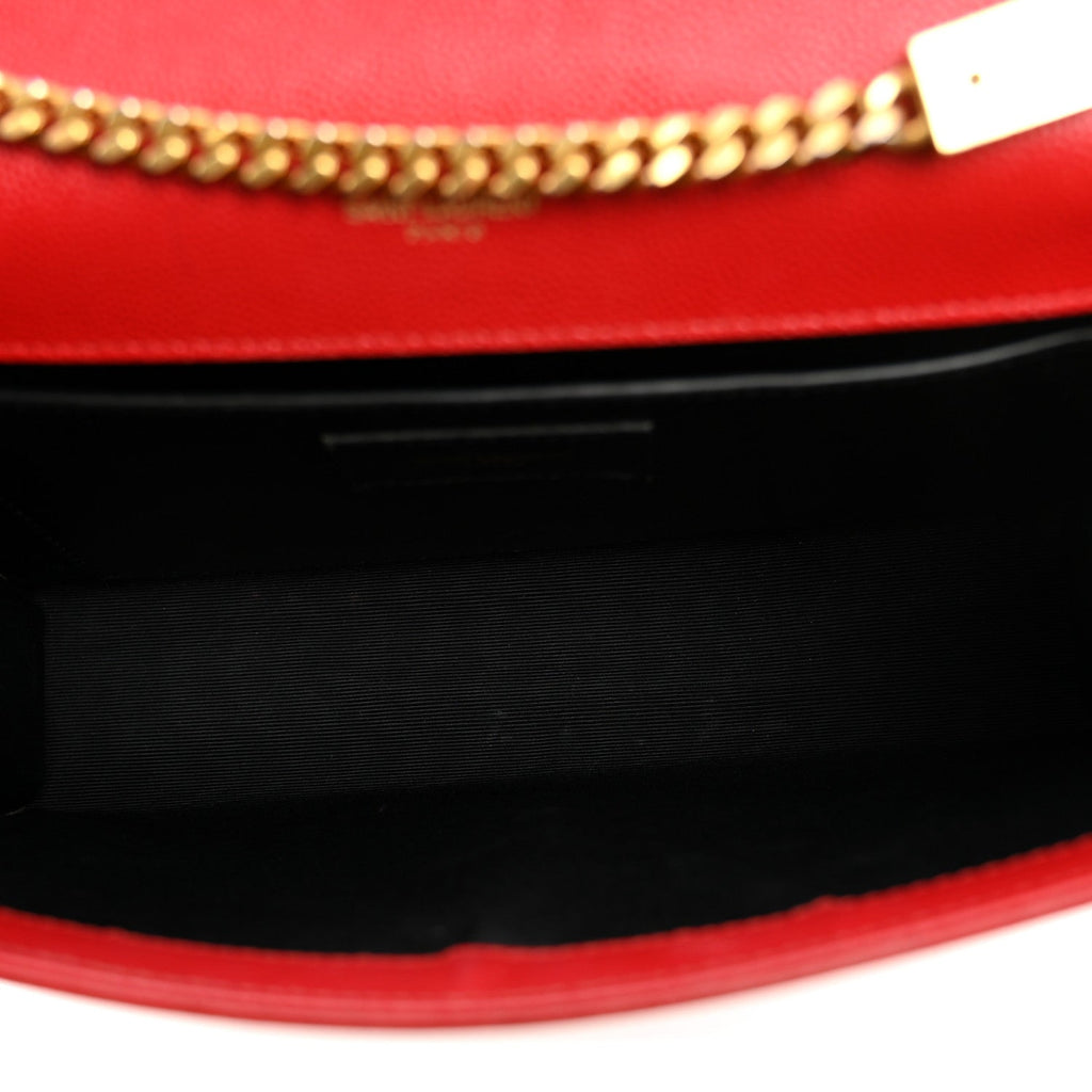 Grain De Poudre Medium Classic Monogram Kate Tassel Satchel Rouge Eros