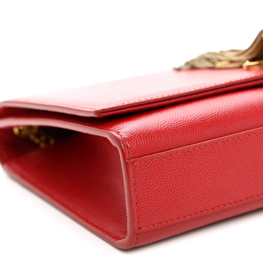 Grain De Poudre Medium Classic Monogram Kate Tassel Satchel Rouge Eros