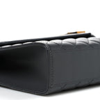 Grain De Poudre Textured Mixed Matelasse Triquilt Large Monogram Satchel Anthracite