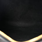 Grained Calfskin Caro Double Pouch Black