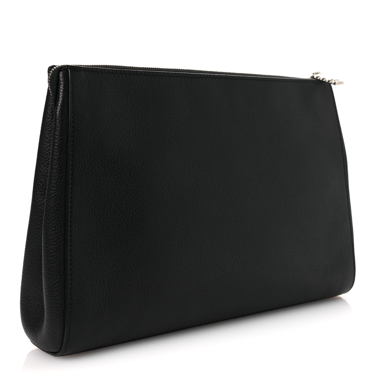 Grained Calfskin Large Neo Executive Cosmetic Case Black