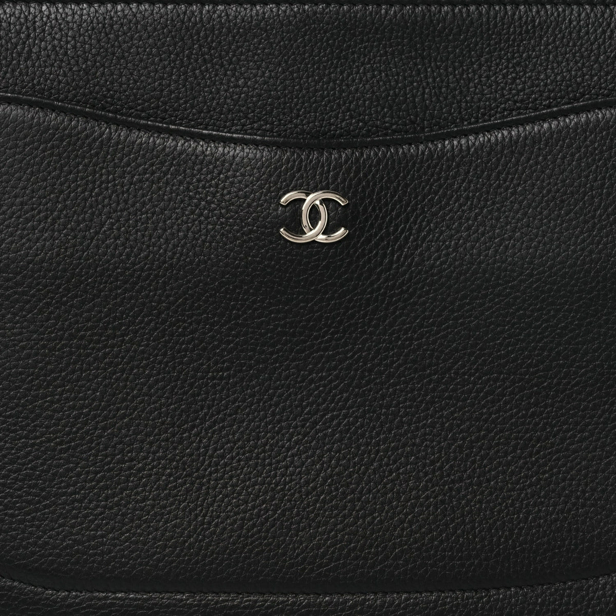 Grained Calfskin Large Neo Executive Cosmetic Case Black