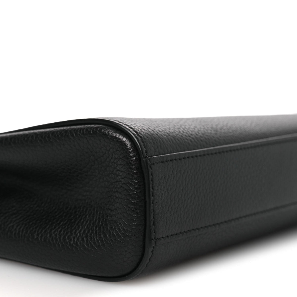 Grained Calfskin Large Neo Executive Cosmetic Case Black