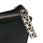 Grained Calfskin Large Neo Executive Cosmetic Case Black