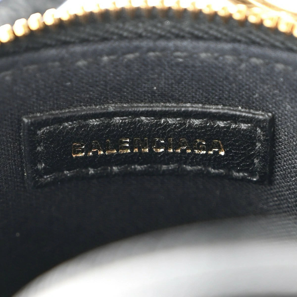 Grained Calfskin Logo Mini Ville Top Handle Bag Black White
