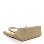Grained Calfskin Low Key Cabas MM Clay