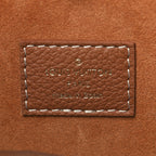 Grained Calfskin Low Key Hobo MM Cognac