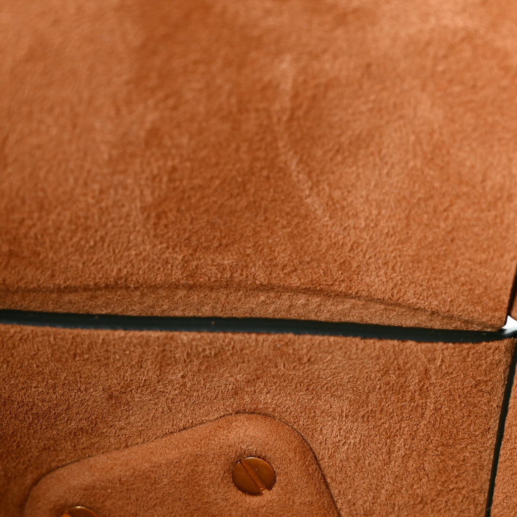 Grained Calfskin Maxi Intrecciato Small Arco Pine Green