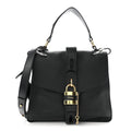 Grained Calfskin Medium Aby Day Shoulder Bag Black