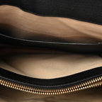 Grained Calfskin Medium Aby Day Shoulder Bag Black