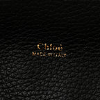 Grained Calfskin Medium Aby Day Shoulder Bag Black