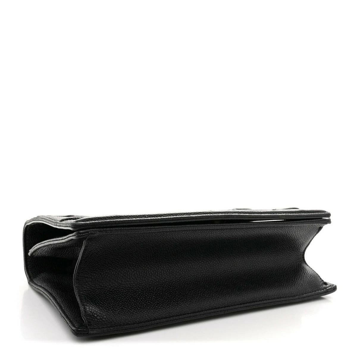 Grained Calfskin Medium Diorama Flap Bag Black