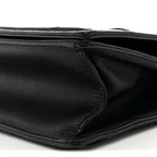 Grained Calfskin Medium Diorama Flap Bag Black
