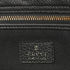 Grained Calfskin Medium Jackie Top Handle Bag Black