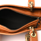 Grained Calfskin Medium Lady Dior Brown