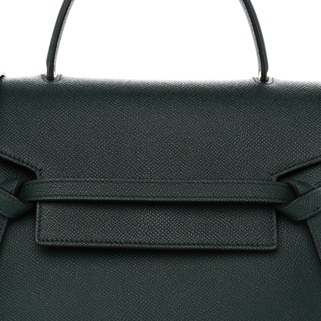 Grained Calfskin Micro Belt Bag Amazone