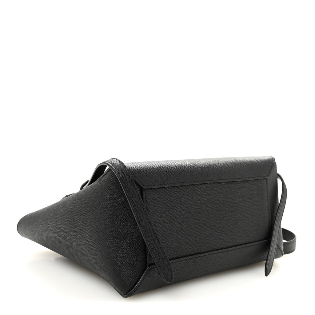 Grained Calfskin Mini Belt Bag Black