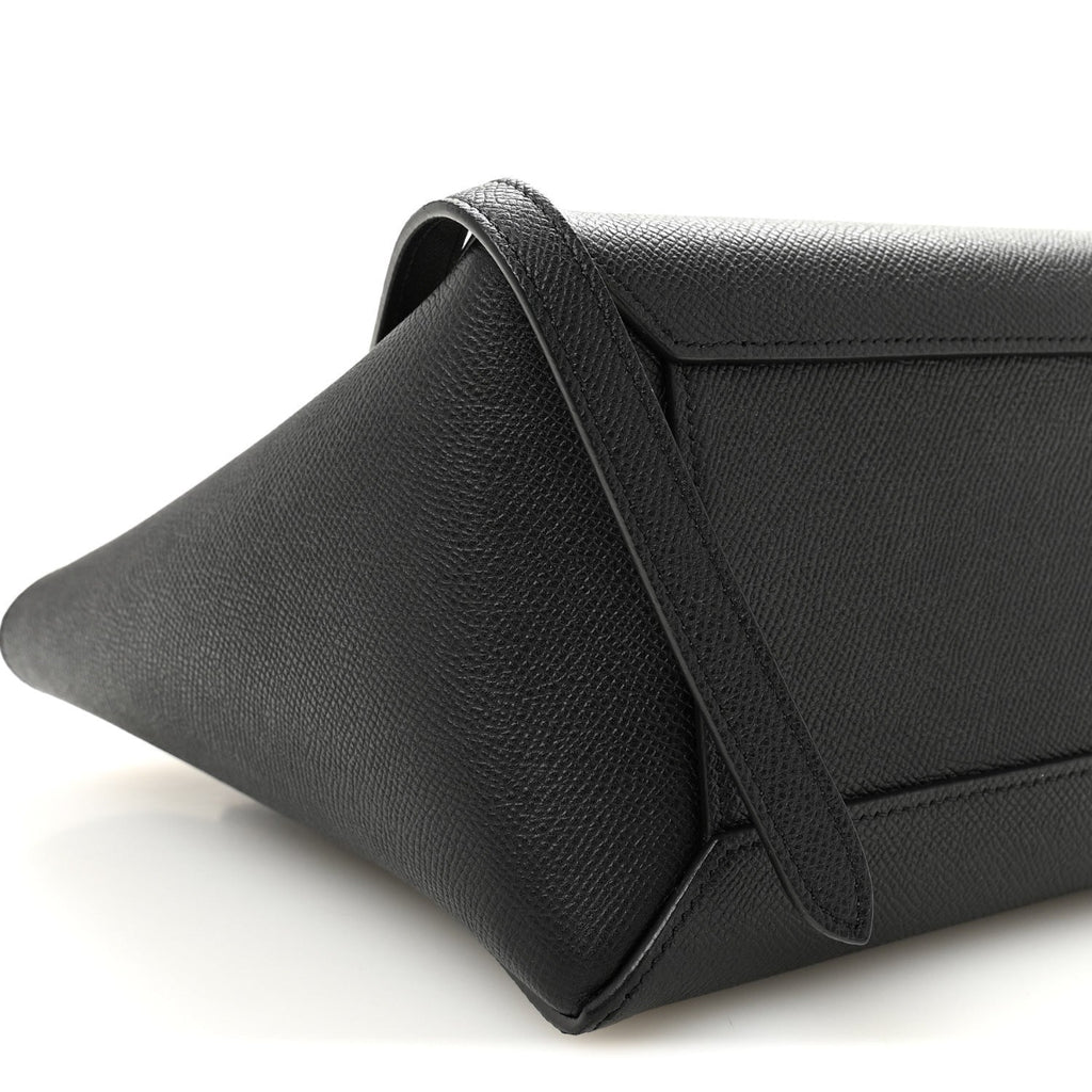 Grained Calfskin Mini Belt Bag Black