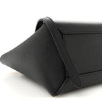Grained Calfskin Mini Belt Bag Black