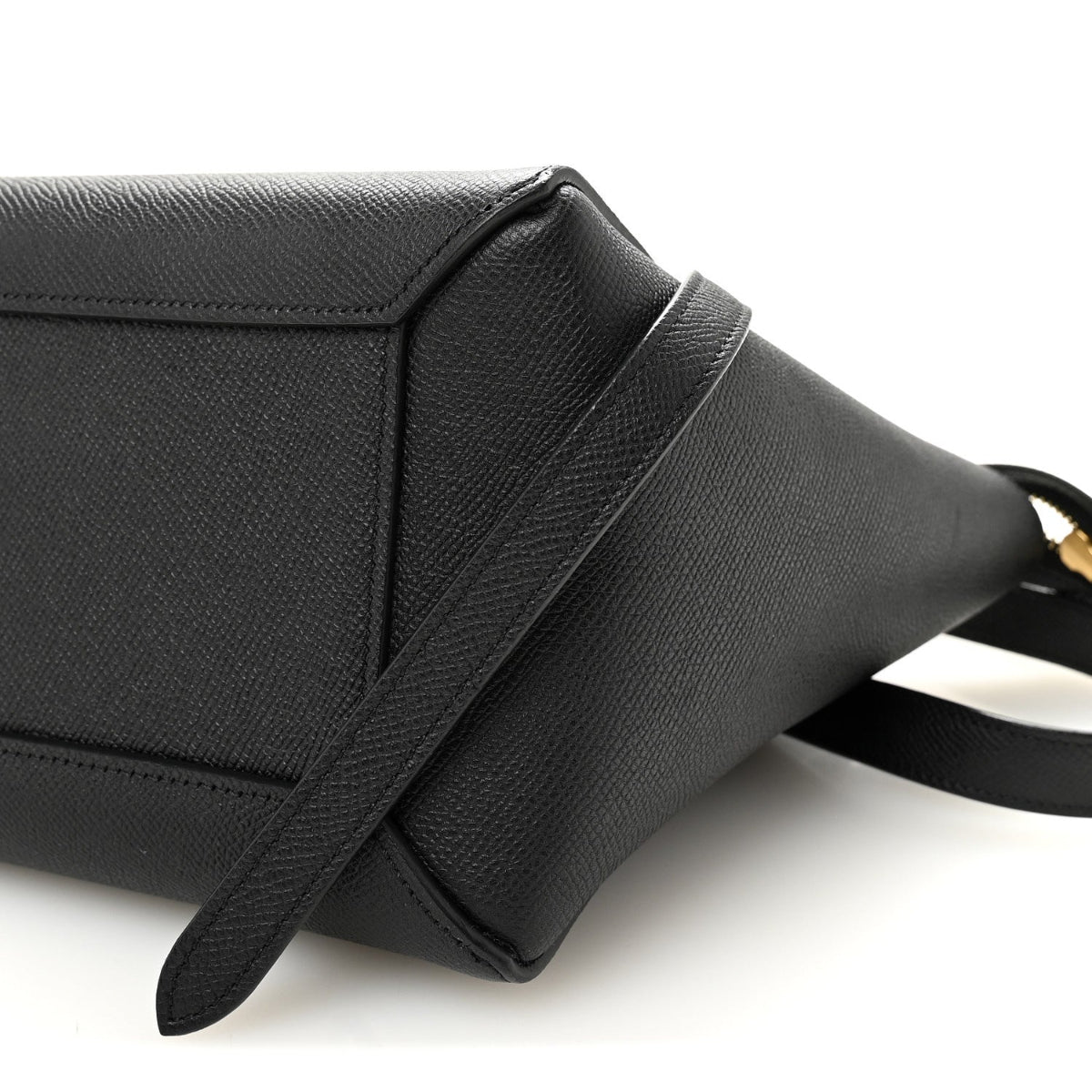 Grained Calfskin Mini Belt Bag Black