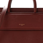 Grained Calfskin Mini Horizon Satchel Oxblood