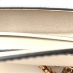 Grained Calfskin Mini J'Adior Chain Flap Bag Latte