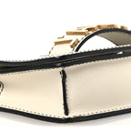 Grained Calfskin Mini J'Adior Chain Flap Bag Latte