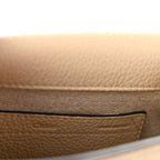 Grained Calfskin Mini Marcie Saddle Bag Root Beige