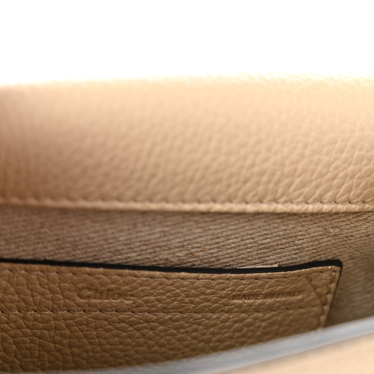 Grained Calfskin Mini Marcie Saddle Bag Root Beige