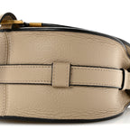 Grained Calfskin Mini Marcie Saddle Bag Root Beige