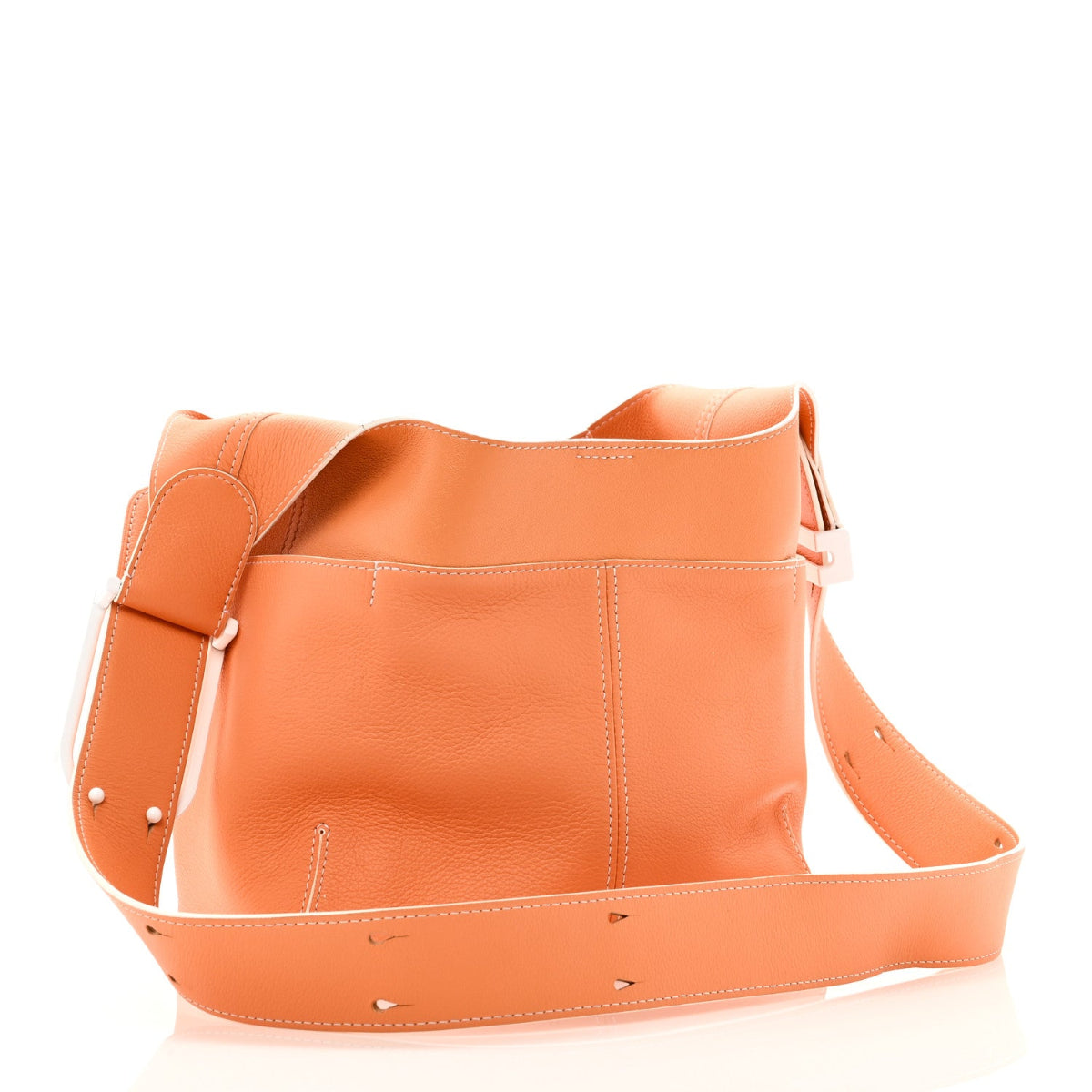 Grained Calfskin Mini So Cool Satchel Abricot