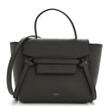 Grained Calfskin Nano Belt Bag Grey