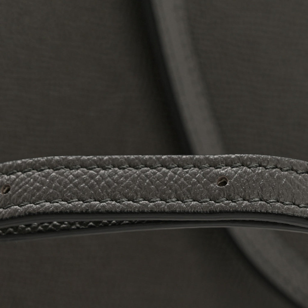 Grained Calfskin Nano Belt Bag Grey