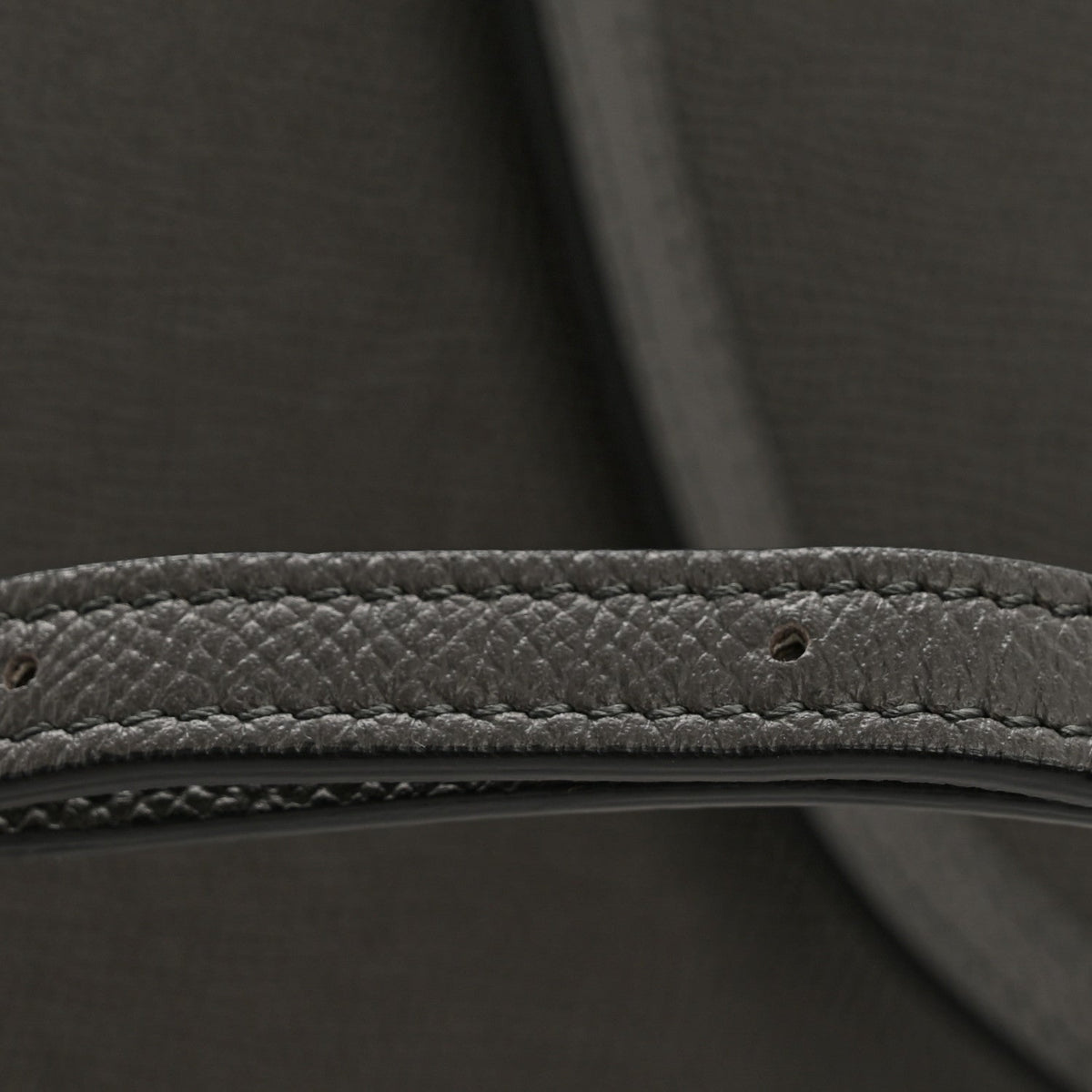 Grained Calfskin Nano Belt Bag Grey