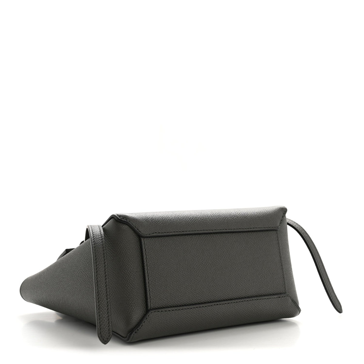 Grained Calfskin Nano Belt Bag Grey