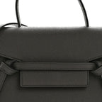 Grained Calfskin Nano Belt Bag Grey