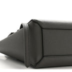 Grained Calfskin Nano Belt Bag Grey