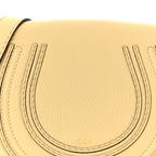 Grained Calfskin Small Marcie Saddle Bag Softy Yellow