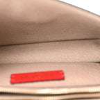 Grained Calfskin Small Rockstud Flap Crossbody Bag Poudre