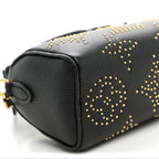Grained Calfskin Studded Monogram Giant Nano Speedy Black