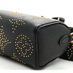 Grained Calfskin Studded Monogram Giant Nano Speedy Black