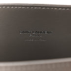 Grained Calfskin Topstich Baby Sac De Jour Fog