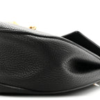 Grained Lambskin Drew Shoulder Bag Black