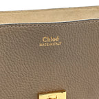 Grained Lambskin Drew Shoulder Bag Motty Grey