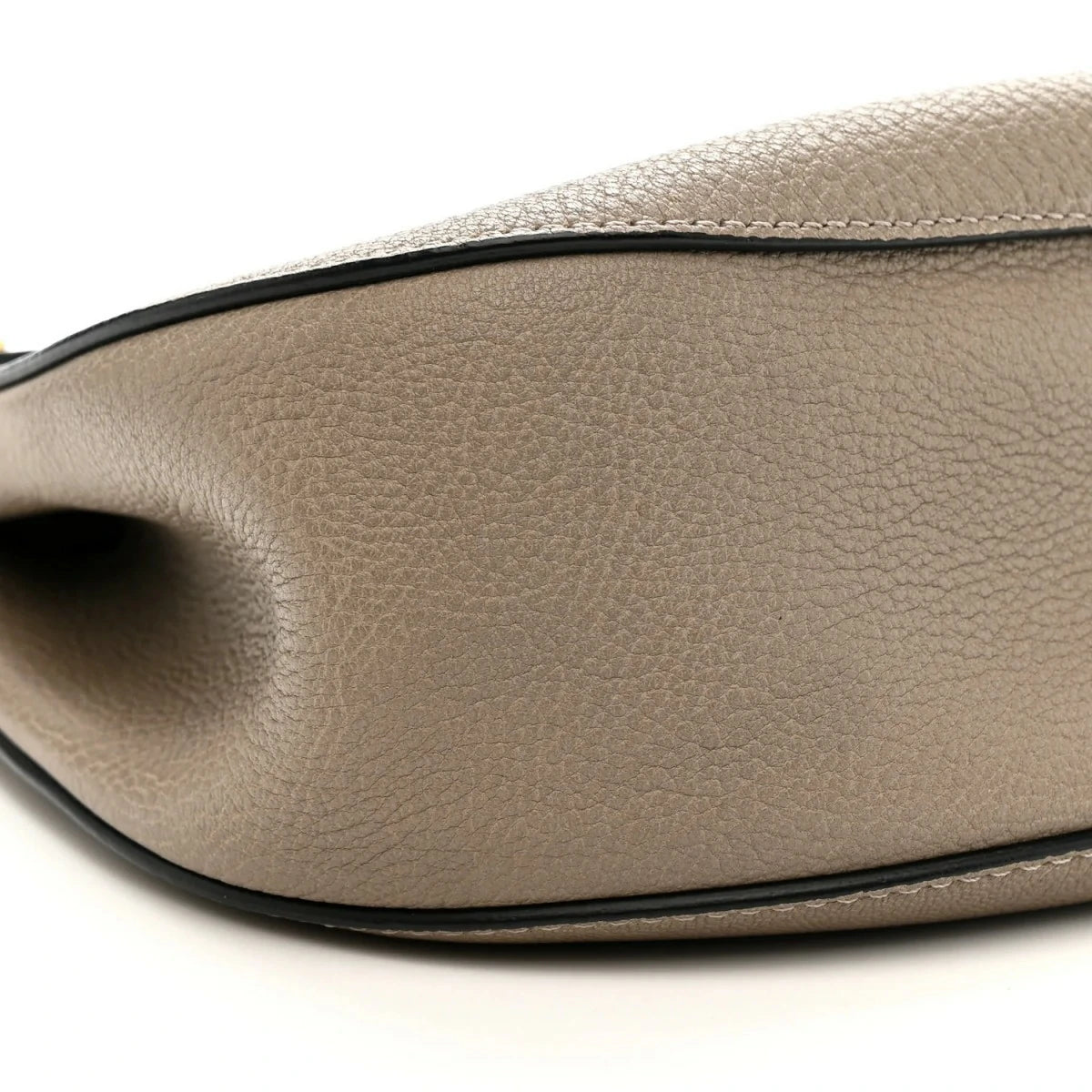Grained Lambskin Drew Shoulder Bag Motty Grey