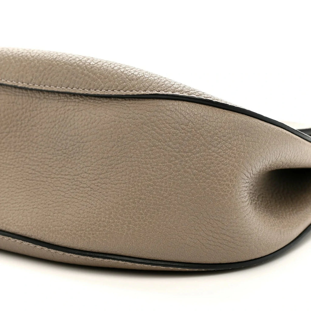 Grained Lambskin Drew Shoulder Bag Motty Grey