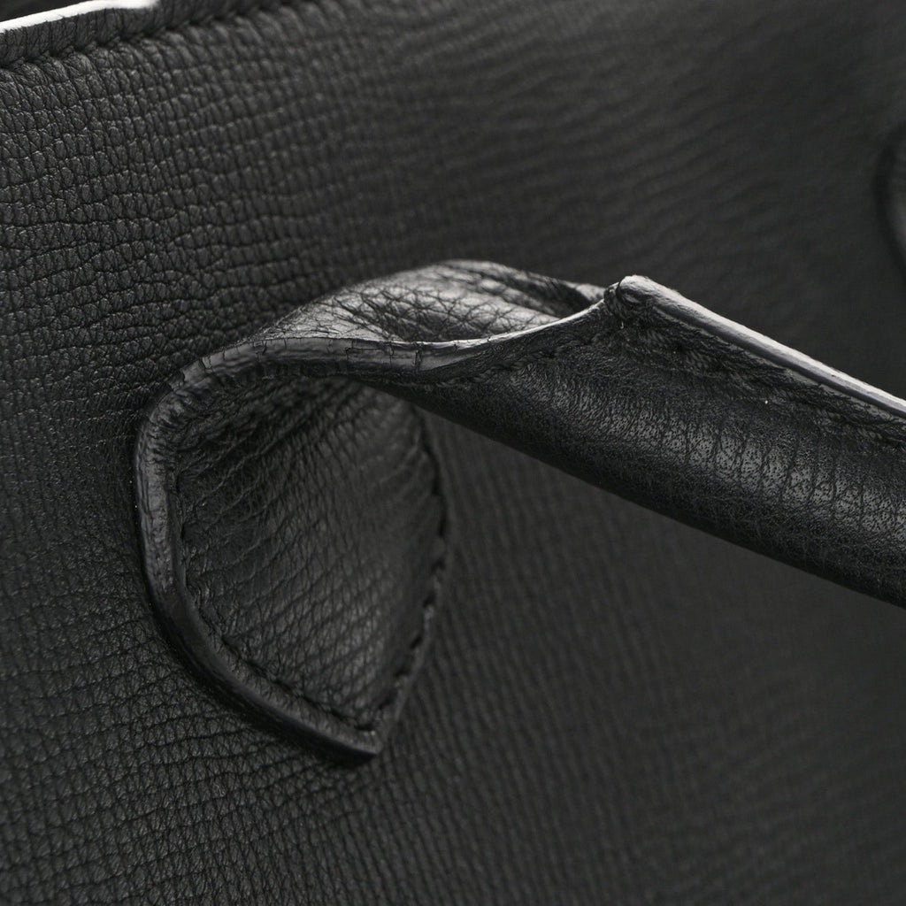 Grainy Calfskin House Check Large Banner Tote Black