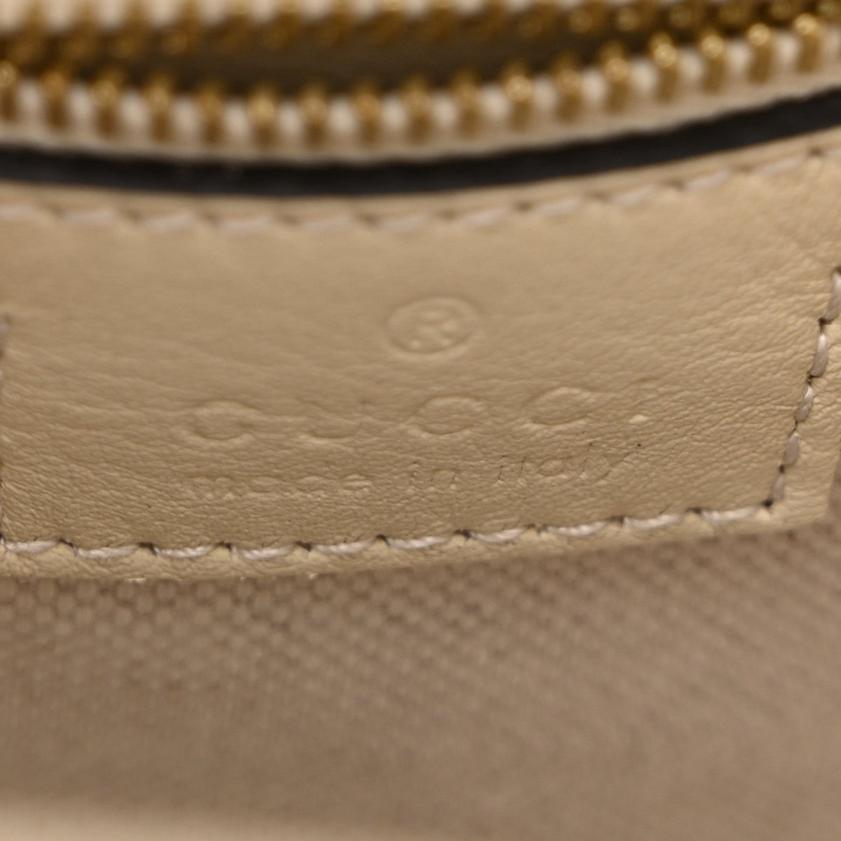Arabella Calfskin Horsebit 73 Mini Bucket Bag White