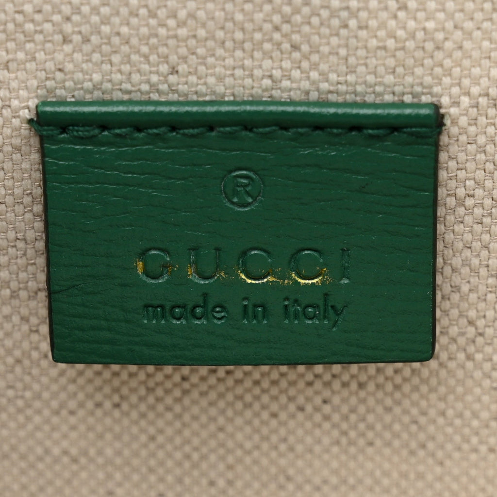 Azalea Calfskin GG Monogram Bi-Color Debossed Small Dionysus Shoulder Bag Stone Topaz Mystic White Emerald