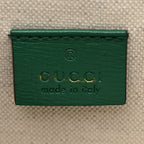 Azalea Calfskin GG Monogram Bi-Color Debossed Small Dionysus Shoulder Bag Stone Topaz Mystic White Emerald
